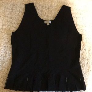 Black and white knit top